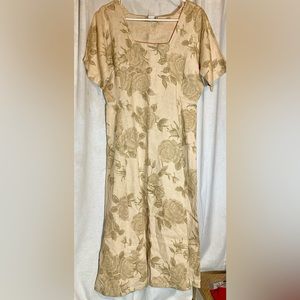 The Territory Ahead Women’s M Floral 100% Linen Dress
